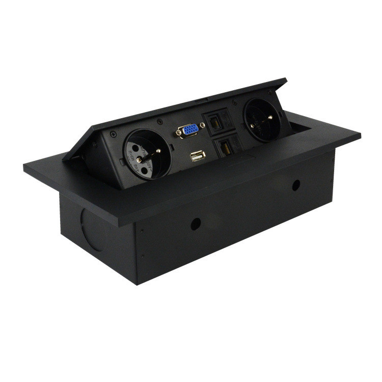 Desktop Connection Data Box for Office Desk Media Socket in Germany ...